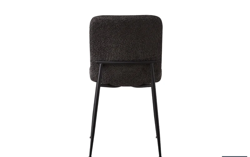 Lot de Chaises Alice laine bouclé gris