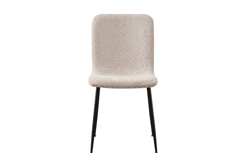 Lot de Chaises Alice laine bouclé beige