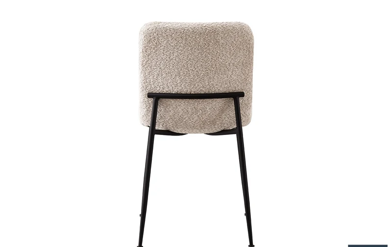 Lot de Chaises Alice laine bouclé beige