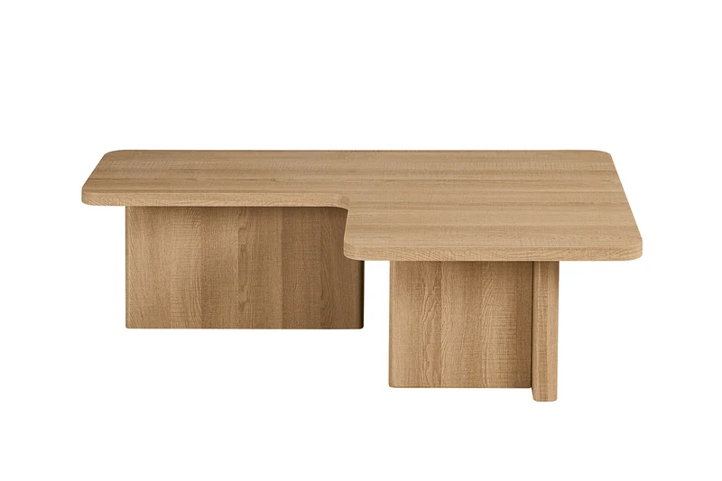Table basse Arallo effet chêne naturel