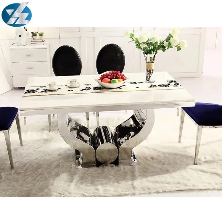 TABLE REPAS TROFY BLANC DE BLANC 150x90x75cm