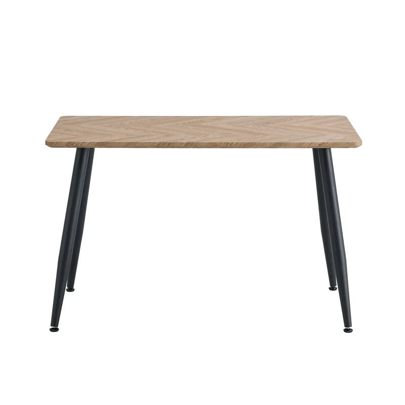 Table à manger style industriel en bois AMMO métal noir