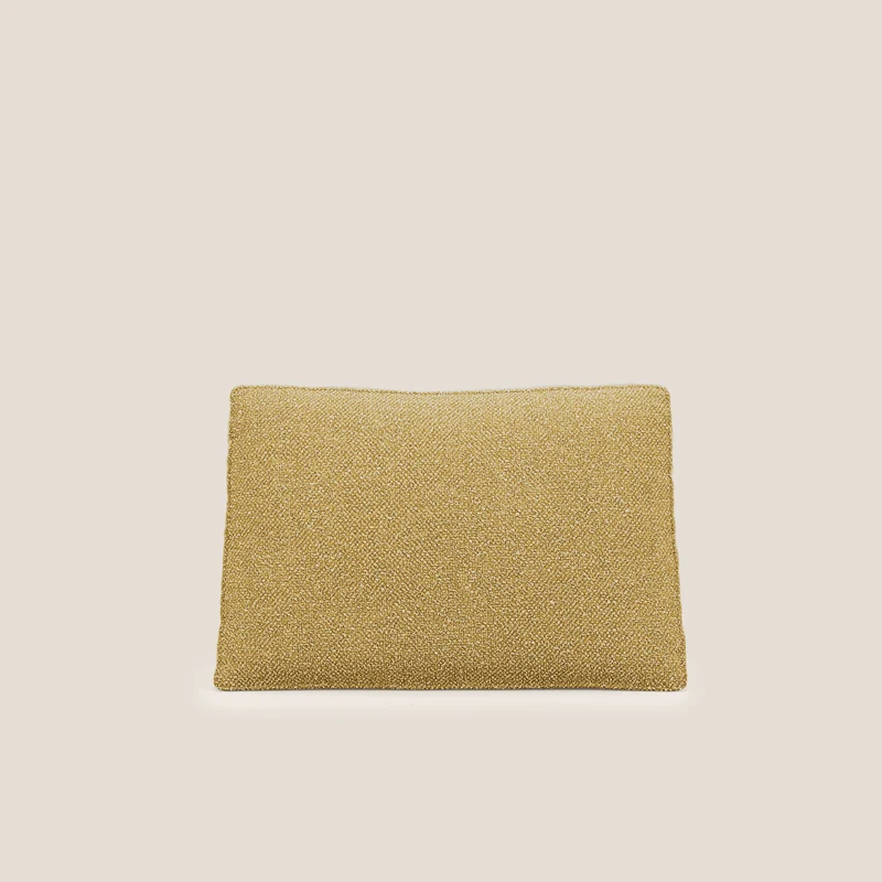 Nettuno coussin de dossier realisé en tissu bouclè imperméable T07 jaune