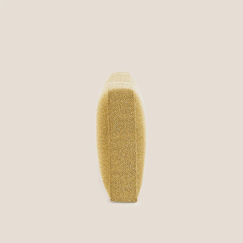Nettuno coussin de dossier realisé en tissu bouclè imperméable T07 jaune