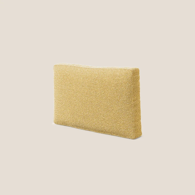 Nettuno coussin de dossier realisé en tissu bouclè imperméable T07 jaune