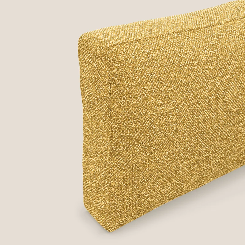 Nettuno coussin de dossier realisé en tissu bouclè imperméable T07 jaune
