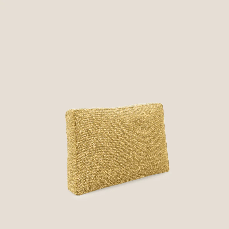 Nettuno coussin de dossier realisé en tissu bouclè imperméable T07 jaune