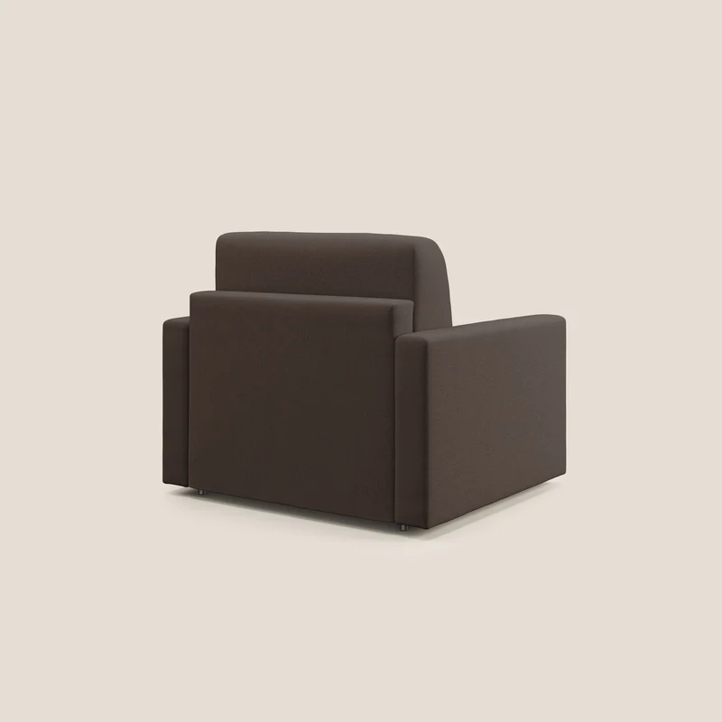 Chris Fauteuil convertible en tissu imperméable T13 marron