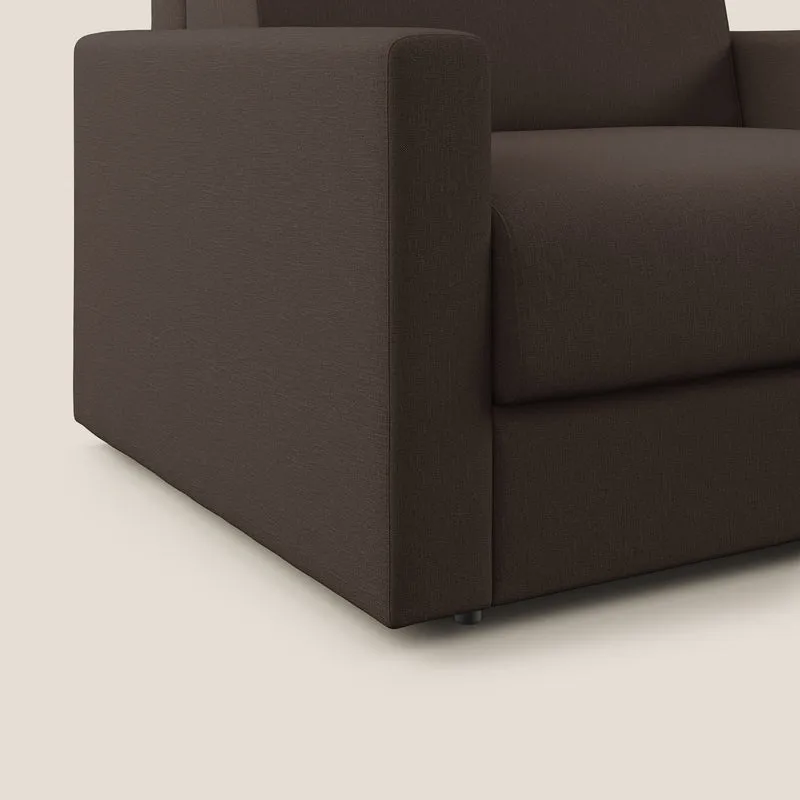 Chris Fauteuil convertible en tissu imperméable T13 marron