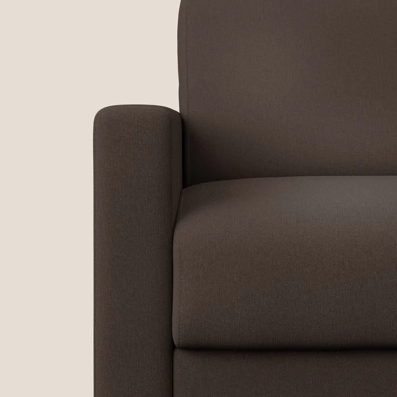 Chris Fauteuil convertible en tissu imperméable T13 marron