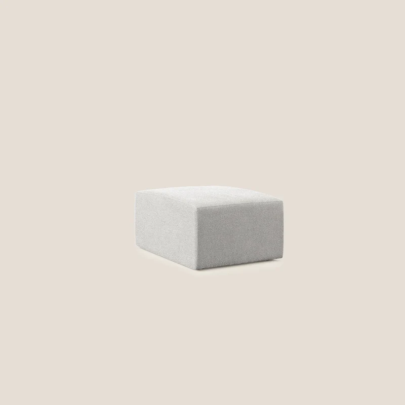 Nettuno pouf module en bouclette douce T07 gris