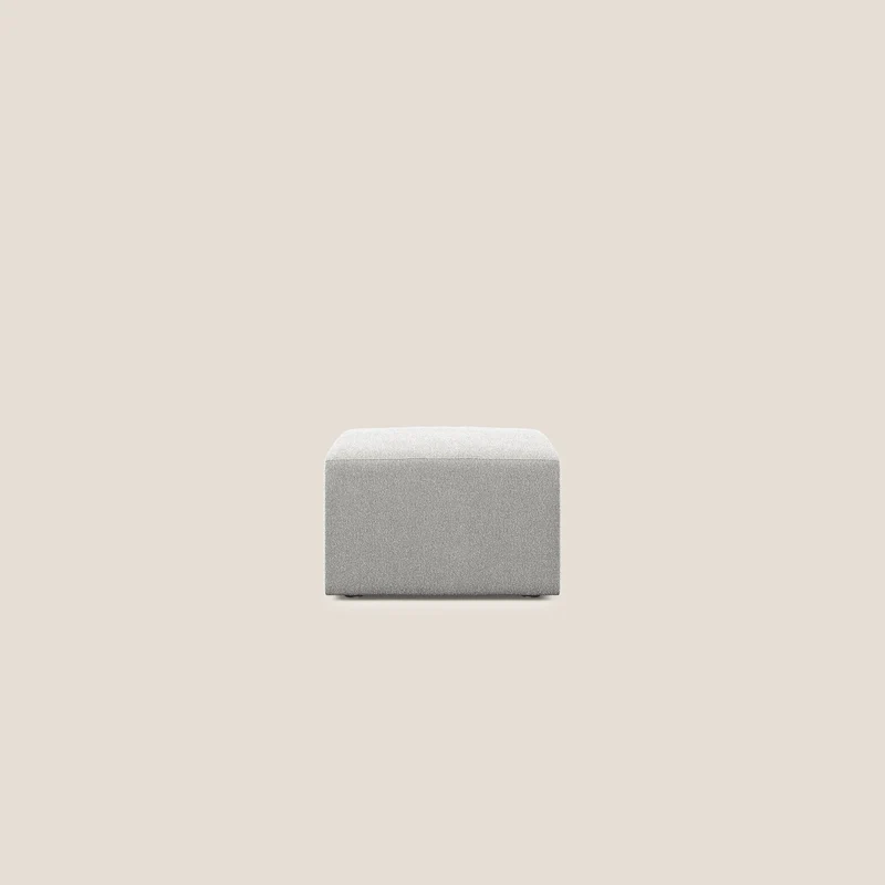 Nettuno pouf module en bouclette douce T07 gris