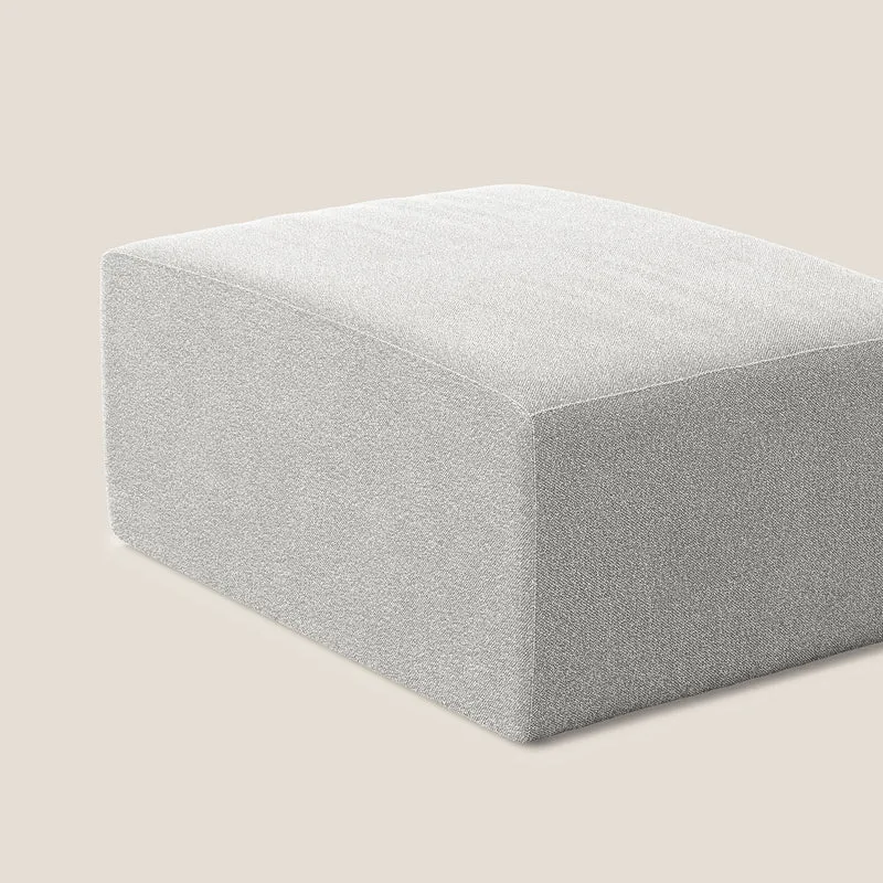 Nettuno pouf module en bouclette douce T07 gris