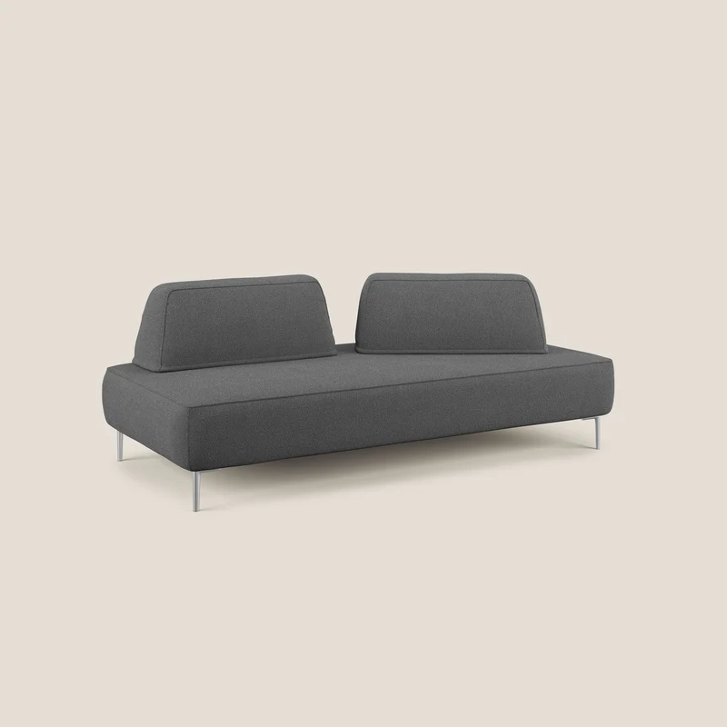 Newton Canapé modulable avec dossier amovibles T07 anthracite