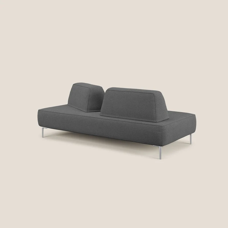 Newton Canapé modulable avec dossier amovibles T07 anthracite