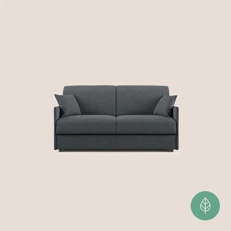 Evans canapé lit convertible en tissu recyclé anthracite