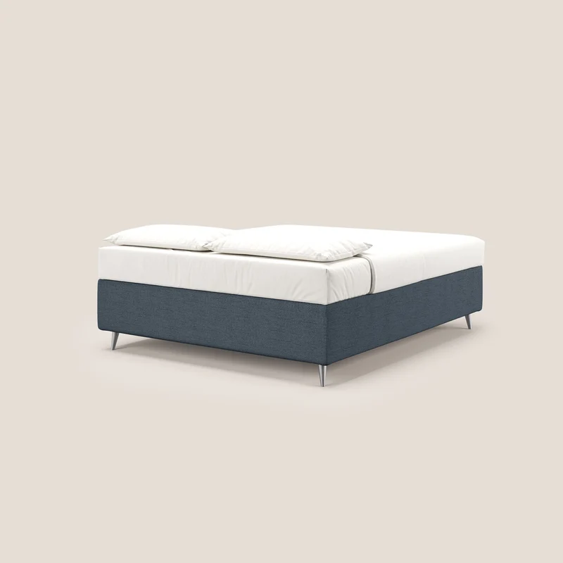 Febe sommier compact avec coffre de grande capacité en tissu imperméable T03 bleu