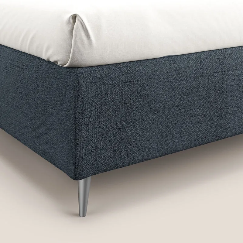 Febe sommier compact avec coffre de grande capacité en tissu imperméable T03 bleu