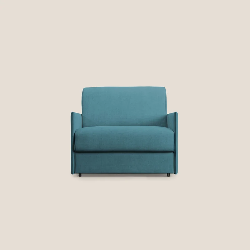 Evans fauteuil convertible en tissu imperméable T02 bleu ciel