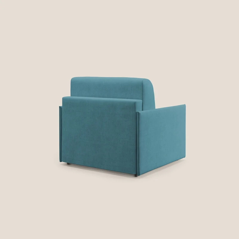 Evans fauteuil convertible en tissu imperméable T02 bleu ciel