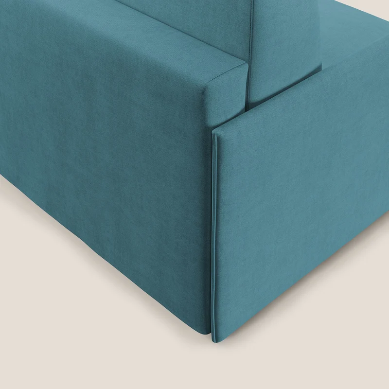 Evans fauteuil convertible en tissu imperméable T02 bleu ciel