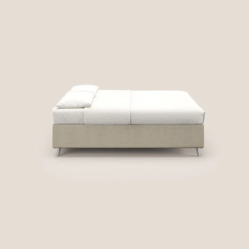 Febe sommier compact avec coffre de grande capacité en tissu imperméable T03 beige