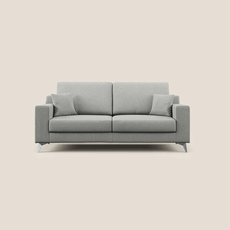 Michael Canapé en tissu imperméable antitache T03 gris clair