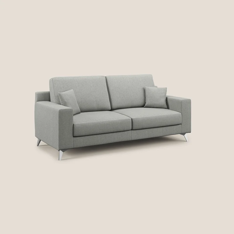 Michael Canapé en tissu imperméable antitache T03 gris clair
