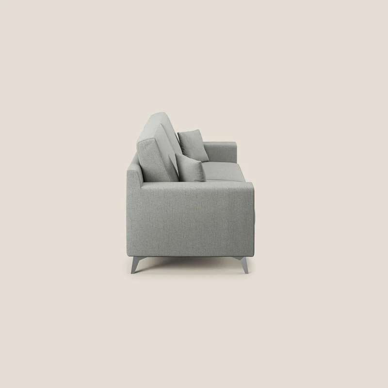Michael Canapé en tissu imperméable antitache T03 gris clair