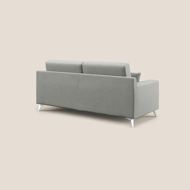 Michael Canapé en tissu imperméable antitache T03 gris clair
