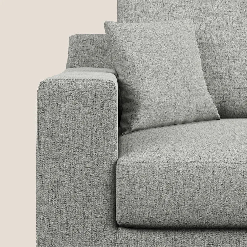 Michael Canapé en tissu imperméable antitache T03 gris clair