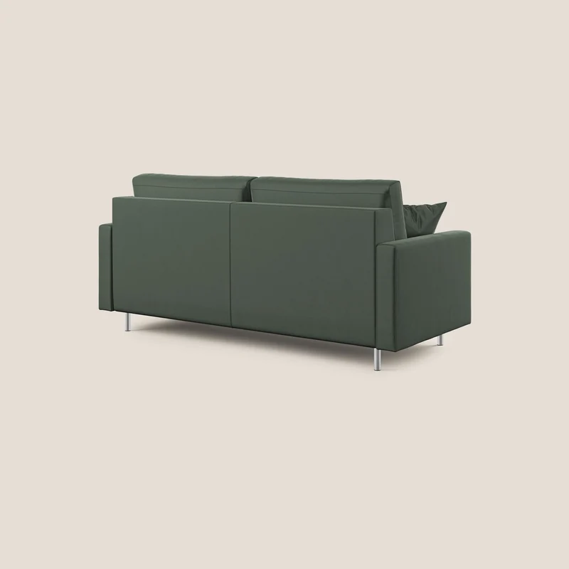 Andromeda canapé-lit double en velours doux imperméable T01 vert