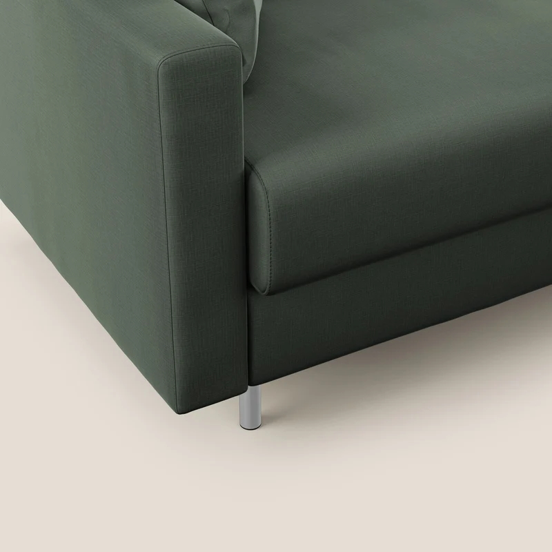 Andromeda canapé-lit double en velours doux imperméable T01 vert