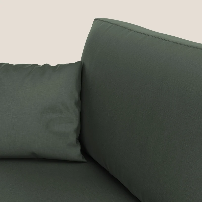 Andromeda canapé-lit double en velours doux imperméable T01 vert