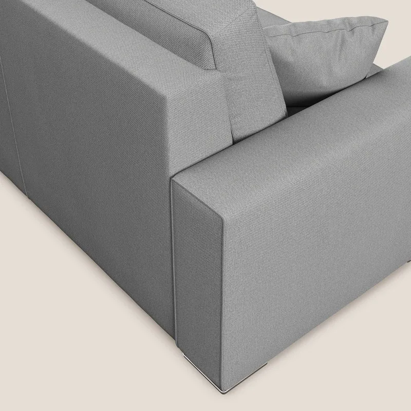 Dream canapé-lit convertible avec coussins doux en tissu détachable T05 gris