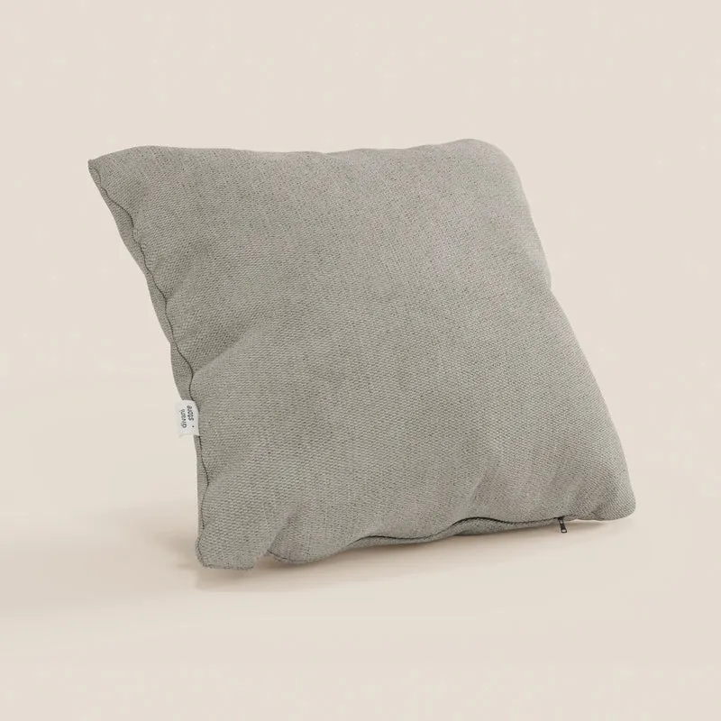 Coussin Miami disponible en plusieurs couleurs, fabriqué en tissu imperméable T14 taupe tortora doux