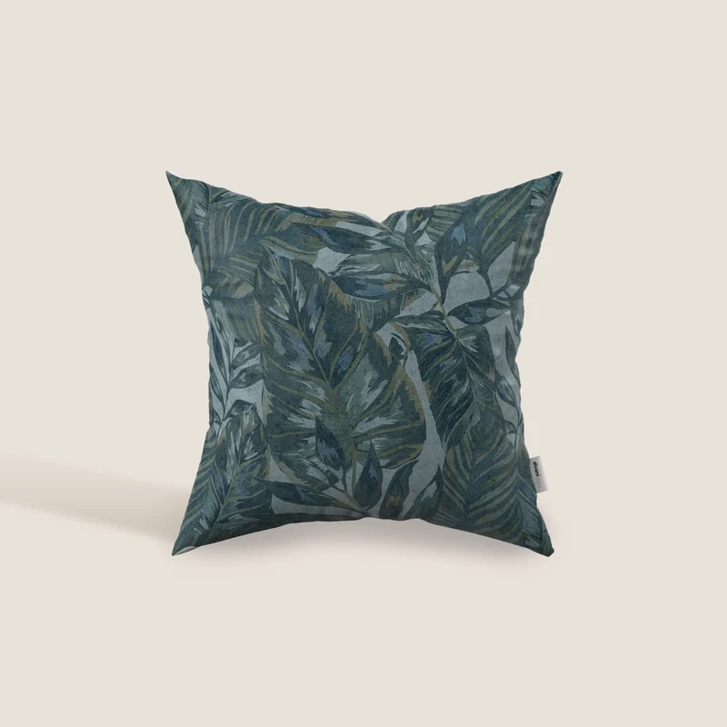 Forest coussin collection en velours imperméable bleu ciel