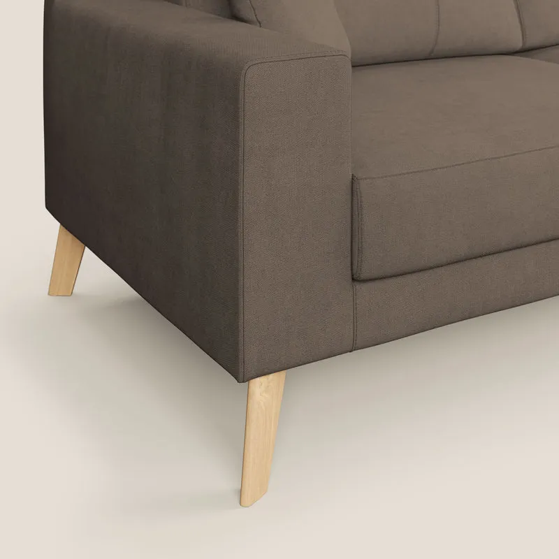 Danish canapé moderne en tissu doux imperméable T02 marron