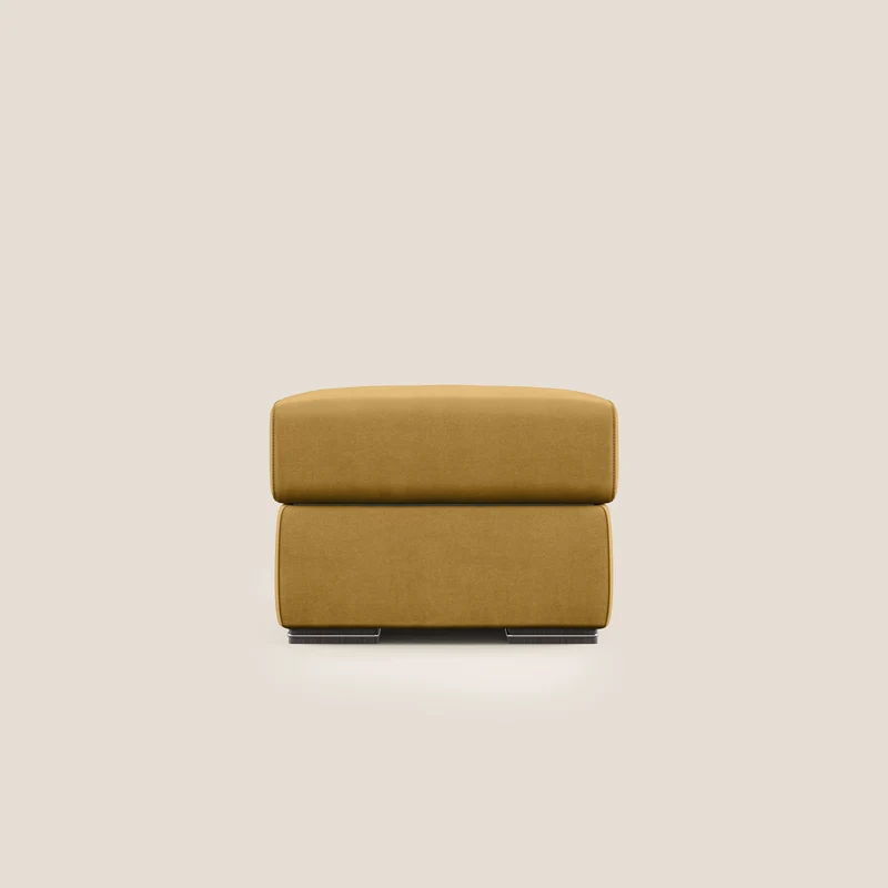 Sun pouf coffre en microfibre détachable T11 jaune