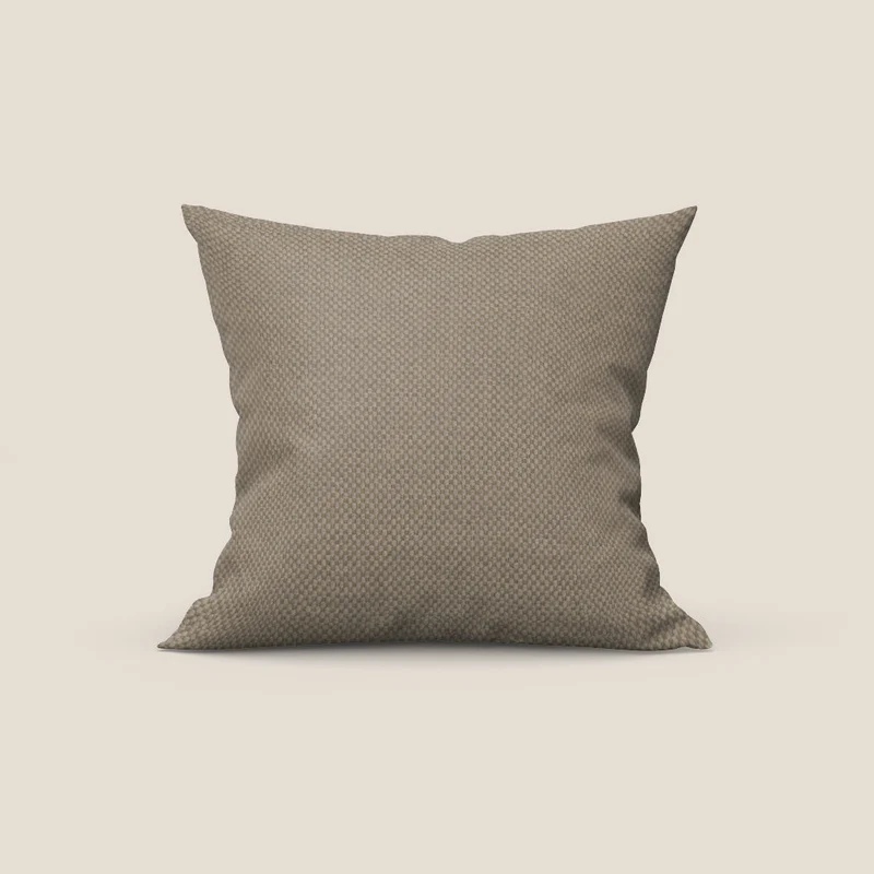 Coussin Tauro disponible en plusieurs couleurs, en tissu mélangé coton détachable T18 beige