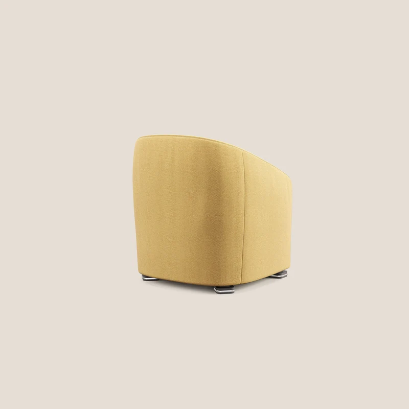 Cloe Fauteuil en tissu détachable à l'eau QuickClean T08 jaune