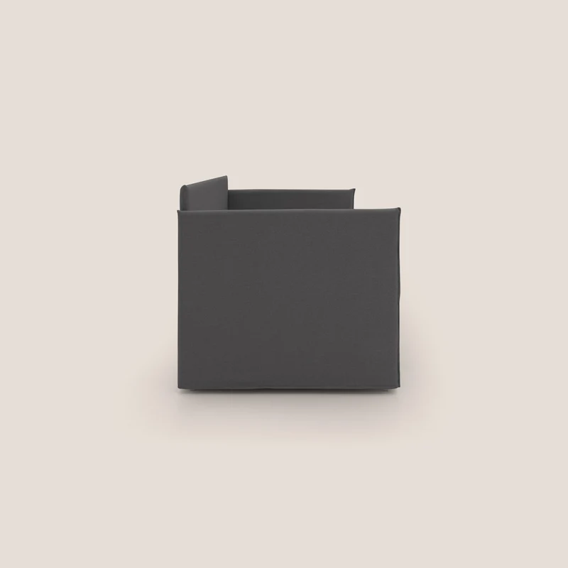 Brenta Canapé duplex avec lits jumeaux et tissu effet coton imperméable T13 anthracite