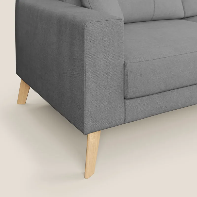 Danish canapé moderne en tissu doux imperméable T02 gris