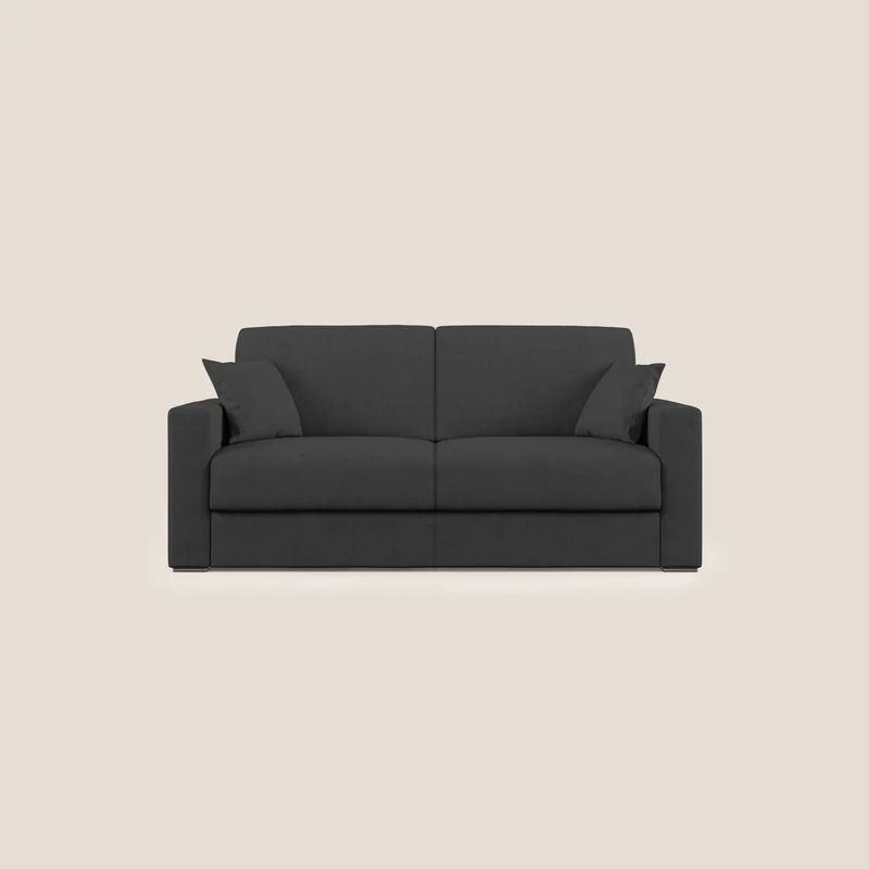 Best canapé-lit double en tissu imperméable T02 noir