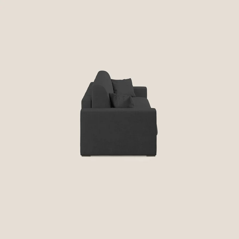 Best canapé-lit double en tissu imperméable T02 noir