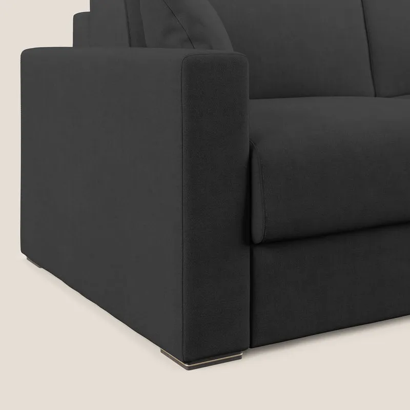 Best canapé-lit double en tissu imperméable T02 noir