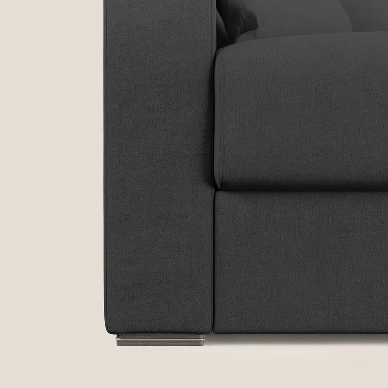 Best canapé-lit double en tissu imperméable T02 noir