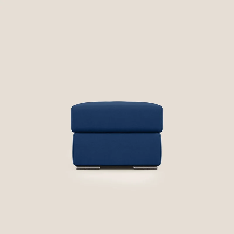 Sun pouf coffre en microfibre détachable T11 bleu