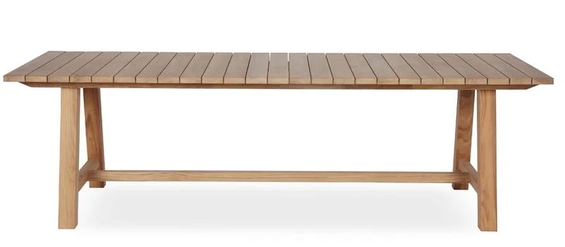 Table BERNARD en teck 220 x 100 cm