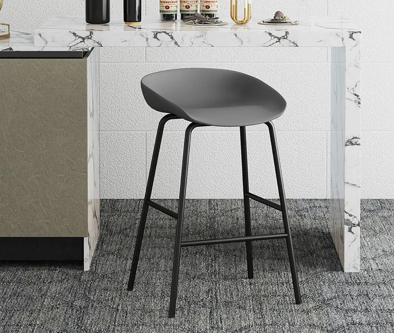 Chaise de comptoir Anna Gris